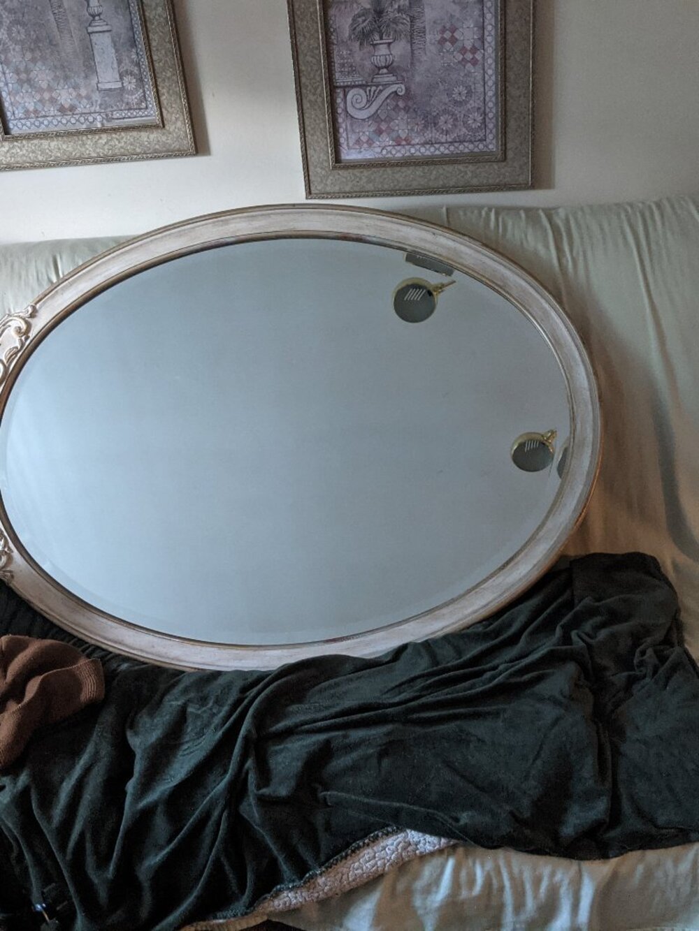 Antique one of a kind mirror